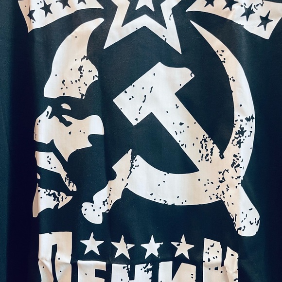 Vintage Lenin T-Shirt USSR Soviet Union Sickle & Hammer Communist Graphic XL - Picture 3 of 6